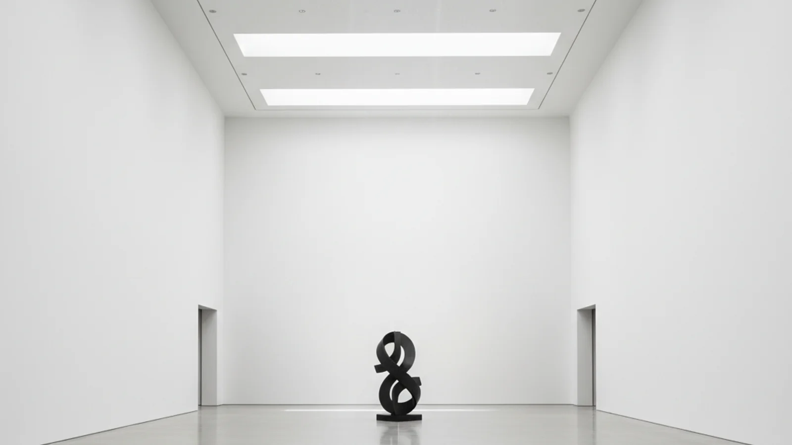 HIVE Seoul Art Fair — empty modern white-walled contemporary art gallery with high ceilings and skylight — KoreaHacks