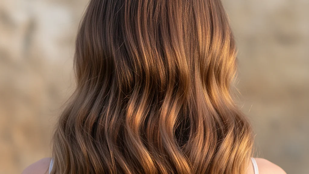 Soft natural brown waves with subtle pastel tones, the kkuankku Korean hairstyling look — KoreaHacks